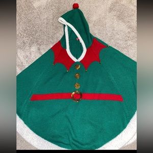 33‎ Degrees Ugly Christmas Poncho Size S/M
